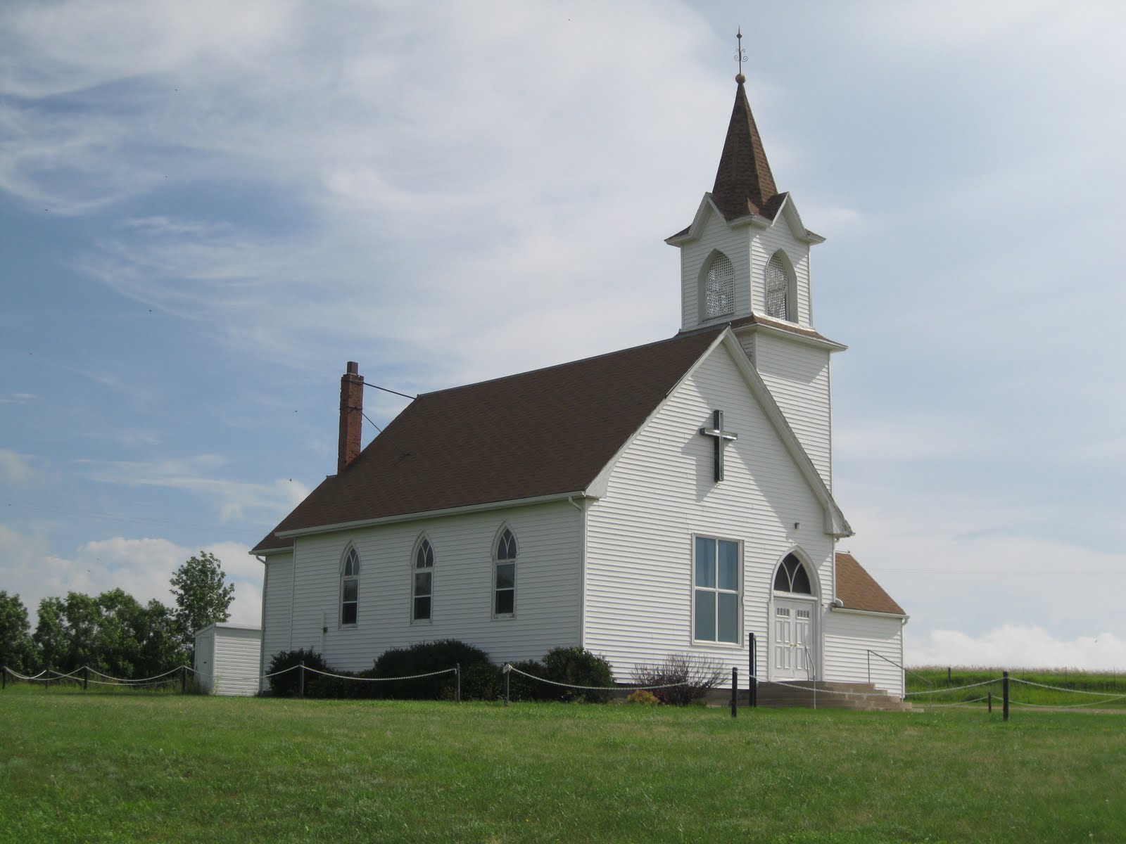small white church